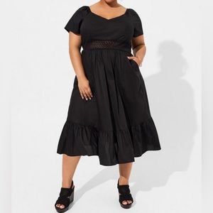 Torrid Black Midi Dress